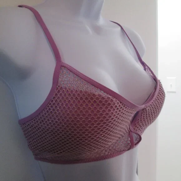 BECCA Standard Network Cami Bikini Top, Adjustable, Tie Back NWT Sz S - Picture 6 of 10